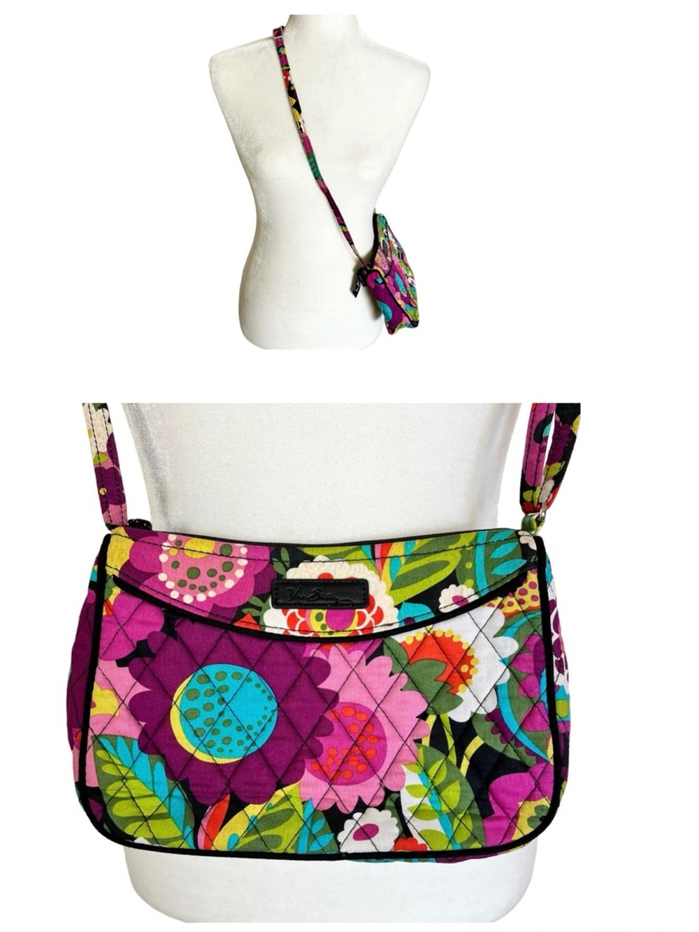 Vera Bradley Quilted Shoulder Bag Floral